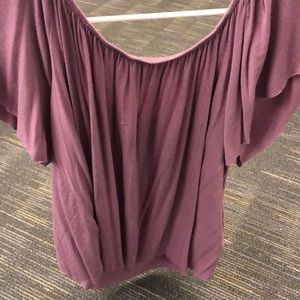 BP mauve off the shoulder blouse
